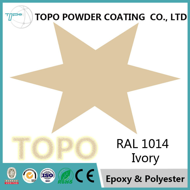 RAL 1014 Ivory Epoxy Polyester Powder Coating สำหรับเปลือกหุ้มด้วยระบบอิเล็กทรอนิกส์